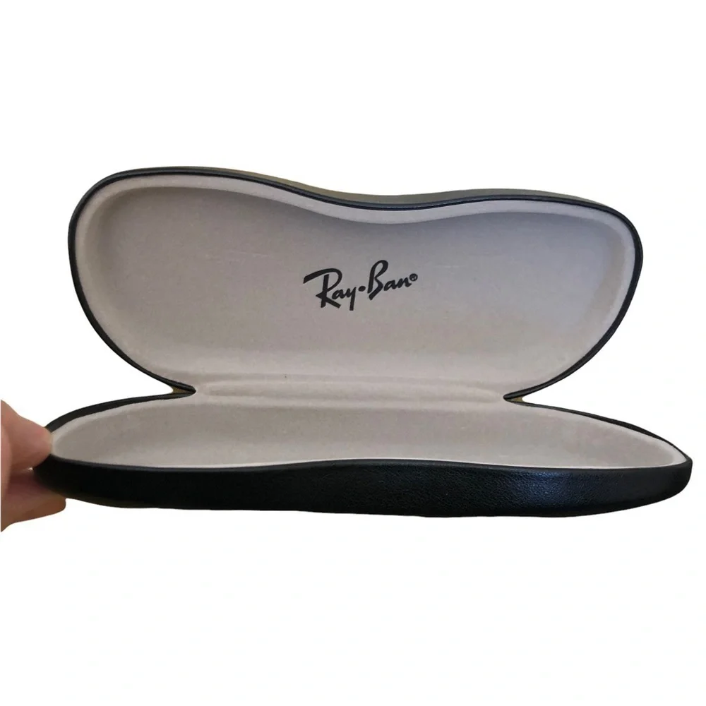 Ray Ban Black Sunglass Case Hard Lined VGC Summer Protect